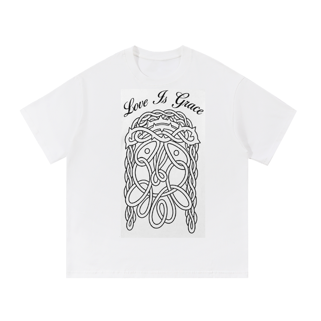 Love is Grace, White Essential Cotton T-Shirt