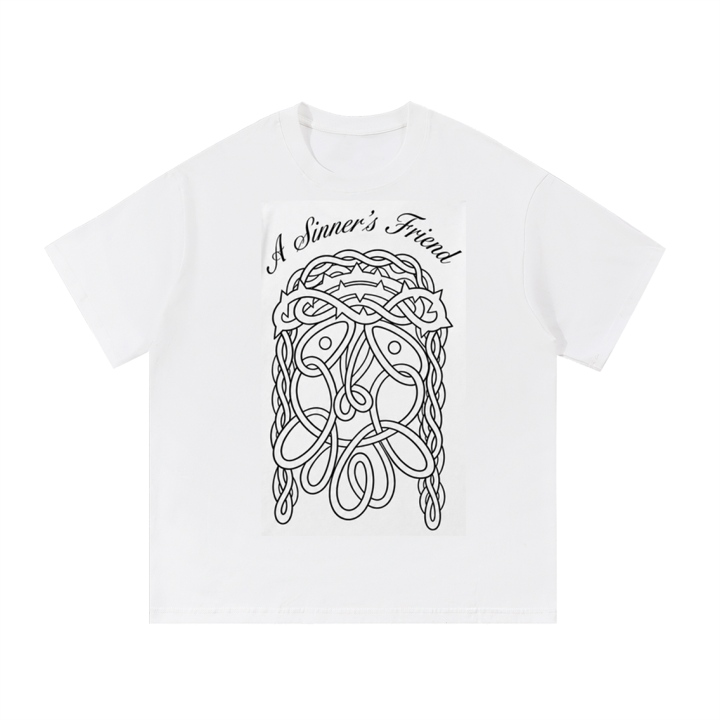 A Sinner's Friend, White Essential Cotton T-Shirt
