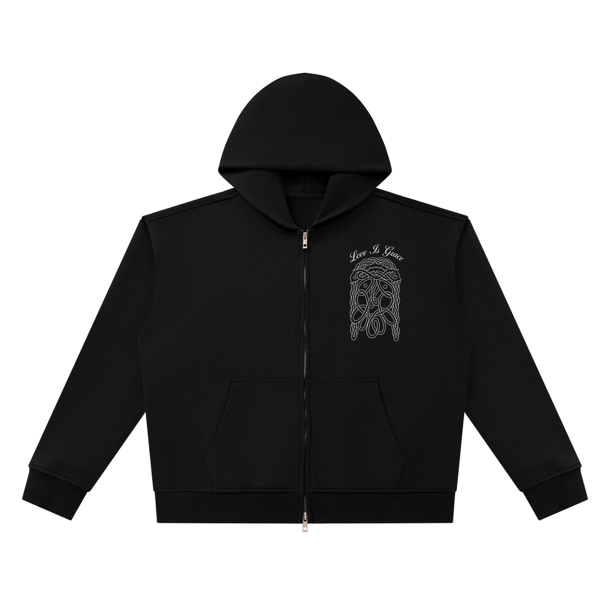 Love is Grace, Heavyweight Full Zip Hoodie